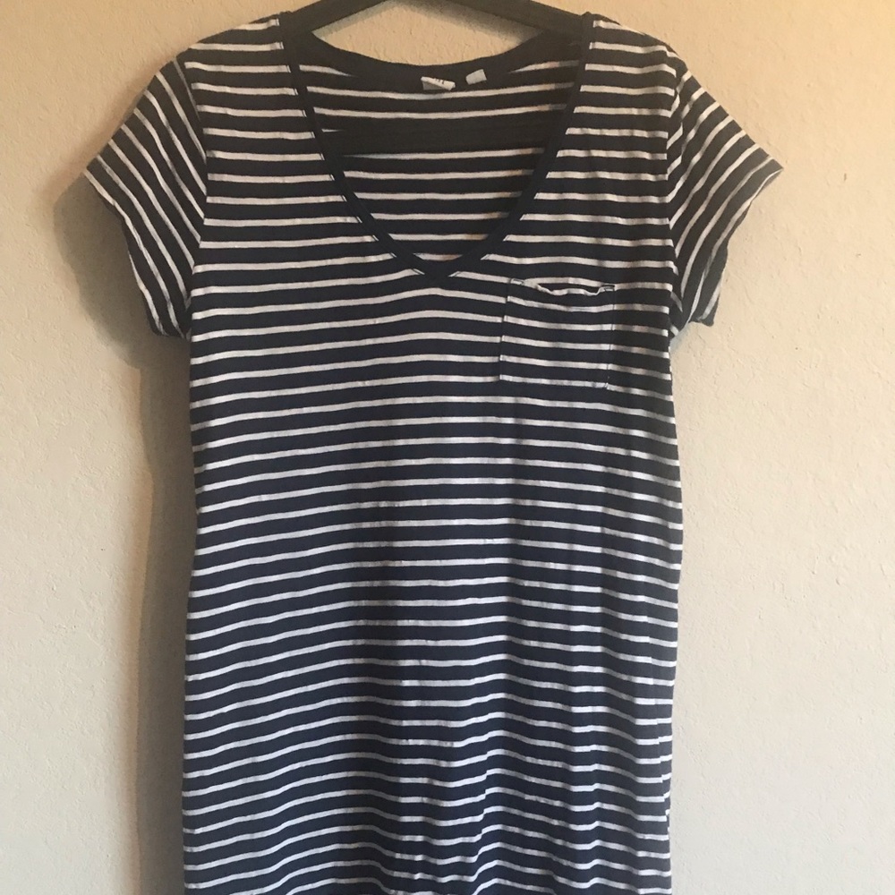Striped casual dress